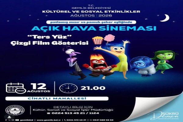 Açık Hava Sineması Cihatlı Mahallesi’nde!