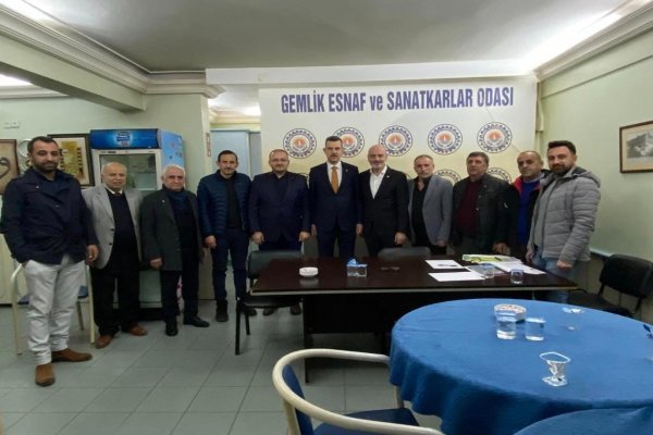 AK Partili Heyet Esnaf Odasını Ziyaret etti