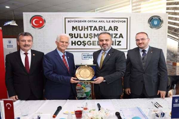 Aktaş, Gemlikli muhtarlarla biraraya geldi