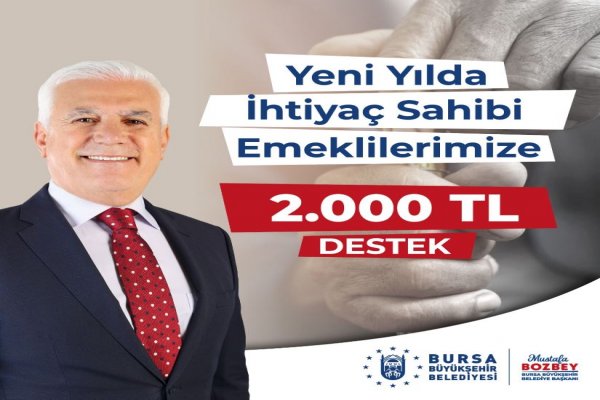 Başkan Bozbey’den emeklilere yeni yıl müjdesi