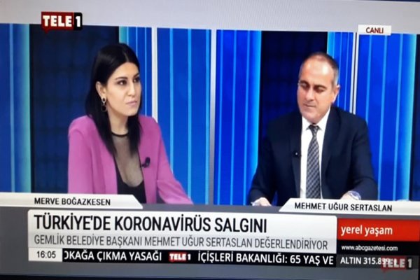 BAŞKAN SERTASLAN TELE 1’İN KONUĞU OLDU