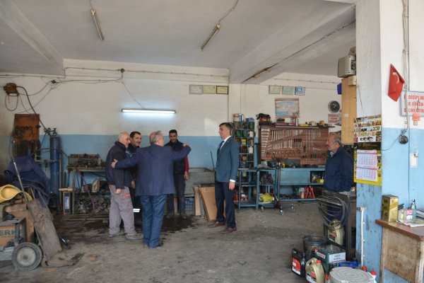 Bıyıklı’dan sanayi sitesi ziyareti