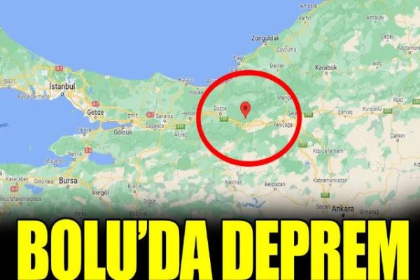 Bolu'da 4.8 büyüklüğünde deprem!