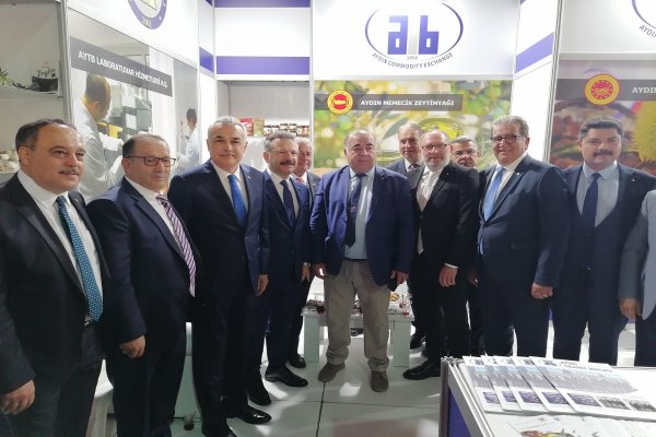 BORSA BAŞKANLARI AYDIN ULUSLARARASI GIDA VE TARIM FUARINI ZİYARETTE BULUNDULAR
