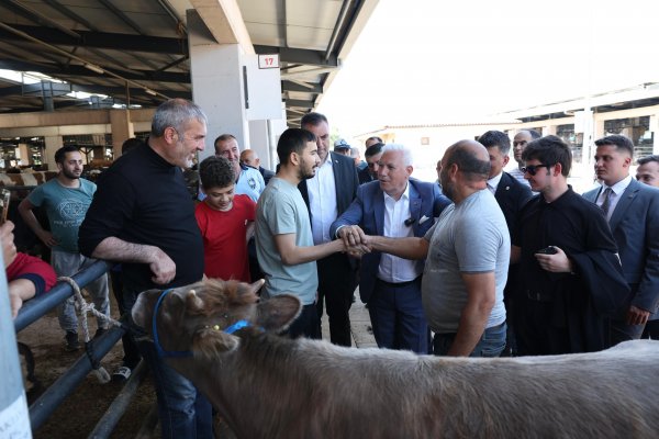 Bozbey’den Kurban Pazarı’na ziyaret