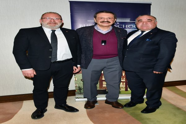 BURSA TSO VE BURSA BUSİNESS SCHOOL EV SAHİPLİĞİNDE DÜZENLENEN ORTAK AKIL TOPLANTISINA KATILDI