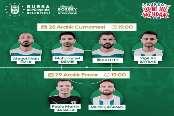Bursa Yeni Yıl Meydanı’nda Bursaspor imza günü