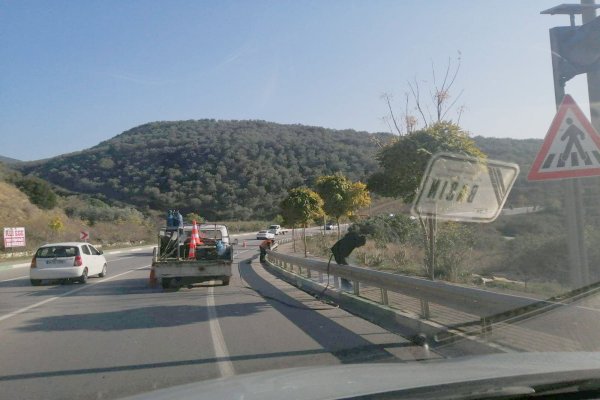 Çevre Yolu Çukurbahçe dönemecine bariyer kondu