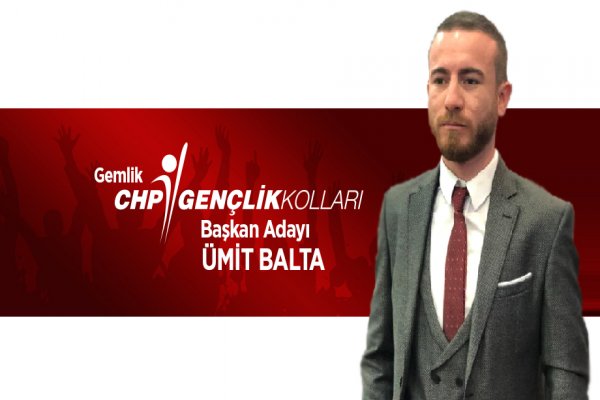 CHP Gençlik Kollarına Ümit Balta Aday