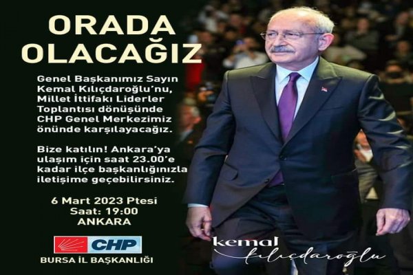CHP'LİLER ANKARA YOLCUSU