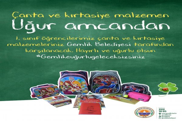 Çocuklara kırtasiye setleri Uğur Amcalarından