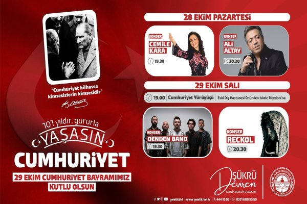 CUMHURİYET BAYRAMI KUTLAMALARI BAŞLADI