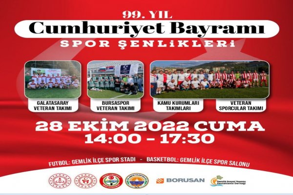 CUMHURİYETİN 99.Yılında GEMLİK’TE SPOR ŞENLİKLERİ