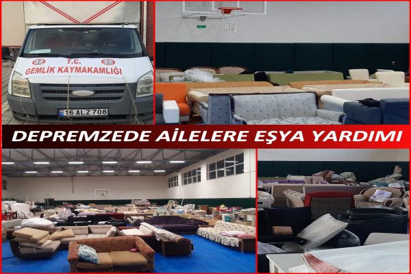 Depremzedelere 2.El Eşya Yardımı