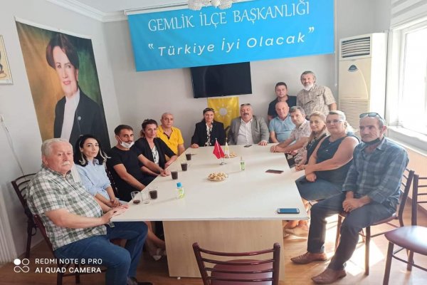 GELECEK PARTİSİ GEMLİK TEŞKİLATI ZİYARETLERE İYİ PARTİ İLE BAŞLADI