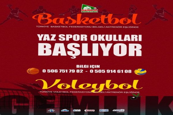 GEMLİK BASKETBOL’DA YAZ SPOR OKULLARI BAŞLIYOR