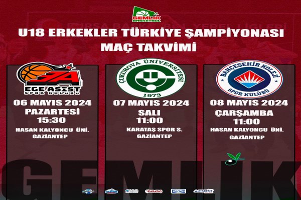 GEMLİK BASKETBOL’UN MAÇ TAKVİMİ YAYINLANDI