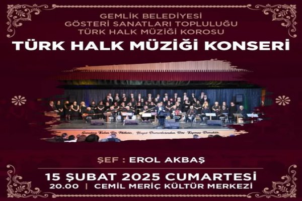 Gemlik Belediyesi Gösteri Sanatları Topluluğu Türk Halk Müziği Konseri