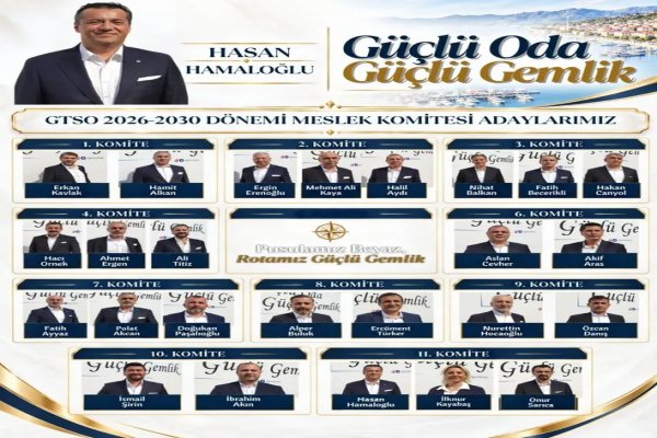Gemlik Ticaret ve Sanayi odası başkanı Hasan Hamaloğlu Beyaz liste ile birlikte seçime gireceği ekip arkadaşlarını tanıttı.