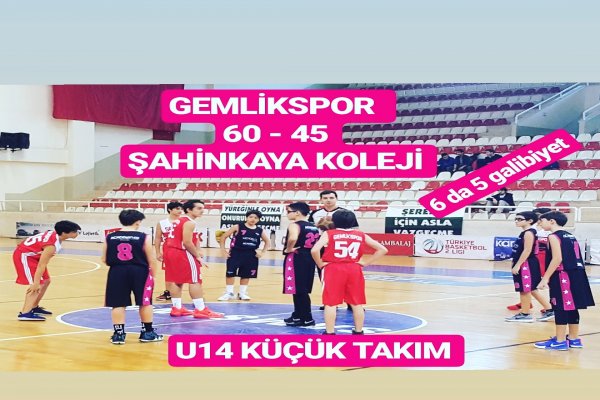 GEMLİKSPOR: 60 ŞAHİNKAYA KOLEJİ: 45