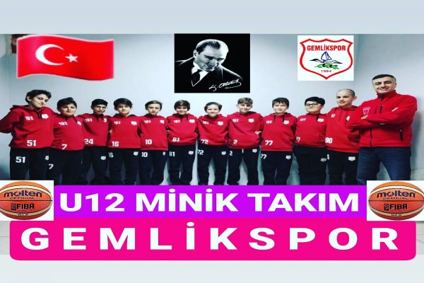 GEMLİKSPOR BASKETBOL U12 MİNİK TAKIMDAN 8.GALİBİYET