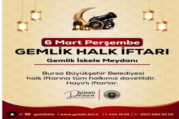 İSKELE MEYDANINDA HALK İFTARI