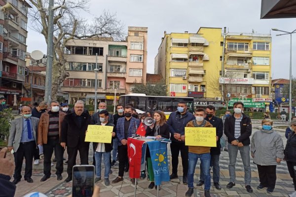 İYİ GENÇLİK GEMLİK'TEN BURULAŞ ZAMMINA PROTESTO