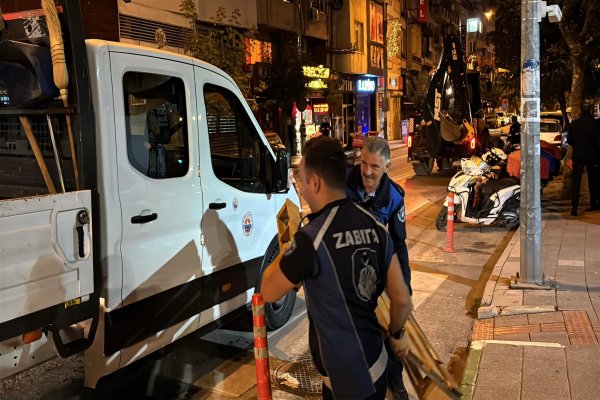 Kaldırım işgaliyle mücadele sürüyor