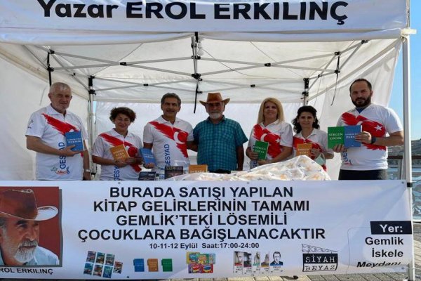KİTAP SATIŞ GELİRİNİ LÖSEMİLİ ÇOCUKLARA BAĞIŞLADI