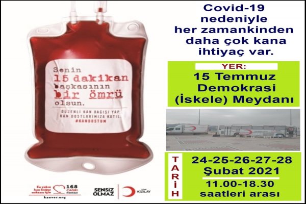Kızılay’dan Kan Bağışı Çağrısı