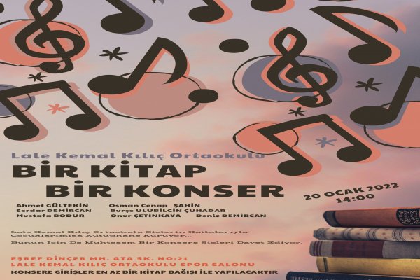 Konsere giriş biletle değil kitapla!
