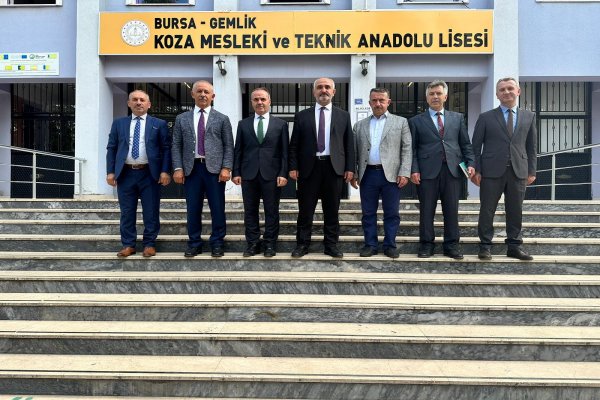 KOZA MESLEKİ VE TEKNİK ANADOLU LİSESİ, MESLEKİ VE TEKNİK ÖĞRETİM GENEL MÜDÜRÜ SN.ALİ KARAGÖZ'Ü AĞIRLADI