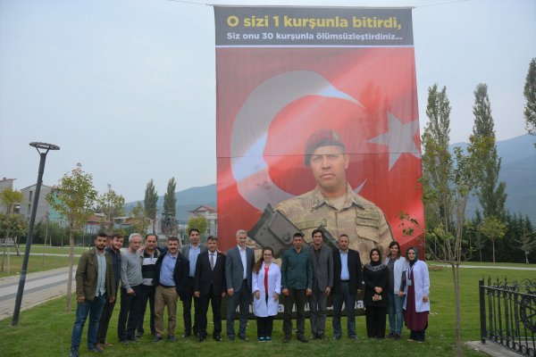 Şehit Halis Özdemir‘in kardeşi Gemlik’teydi