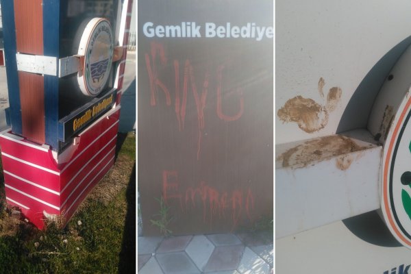 Şehit totemlerine zarar verdiler!