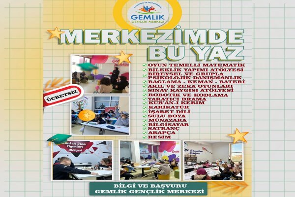 Temalı yaz dönemi Atölye - Kurs çalışmalarına başvurular başladı
