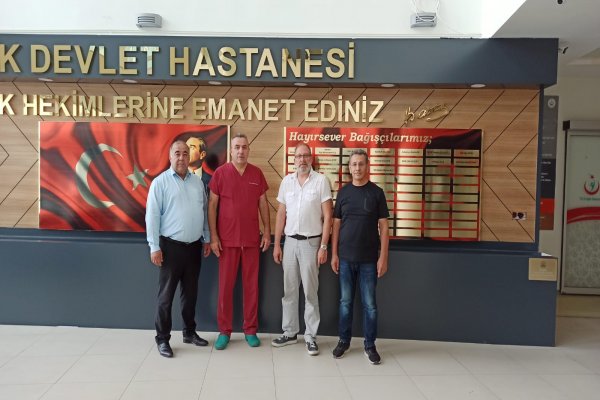 TİCARET BORSASINDAN DEVLET HASTANESİNE ATATÜRK KÖŞESİ YAPILDI