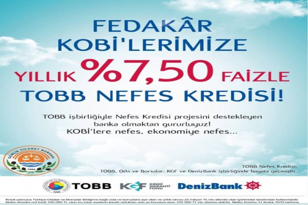TOBB NEFES KREDİSİ YENİDEN BAŞLADI