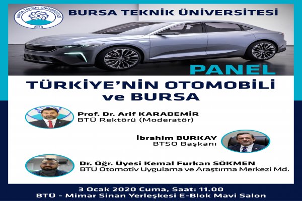“Türkiye’nin Otomobili ve Bursa” konulu panel Bursa’da yapılacak