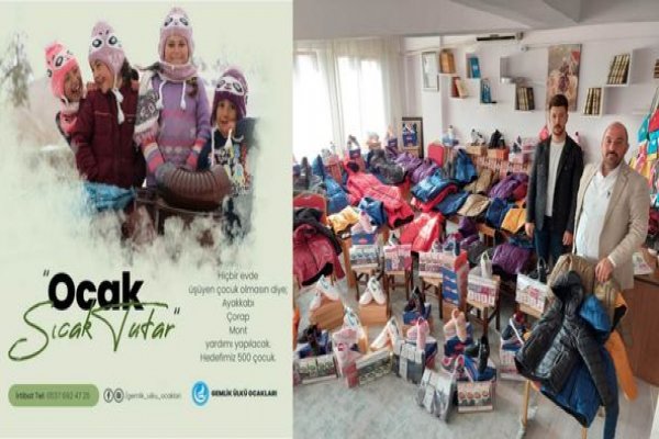 ÜLKÜ OCAKLARI GELENEKSEL HALE GETİRDİĞİ MİNİK YÜREKLER İÇİN BAŞLATTIĞI YARDIM KAMPANYASI 