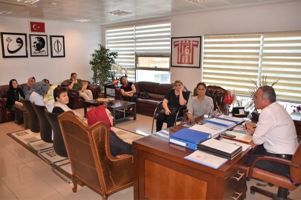 Umurbeyli Kadın Girişimciler Başkan Sertaslan’ı ziyaret etti
