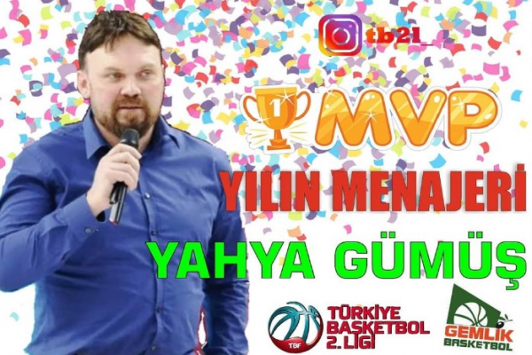 Yahya Gümüş yılın menajeri seçildi