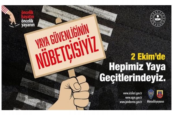 “Yaya Geçidi Nöbeti” farkındalık etkinliği yapılacak