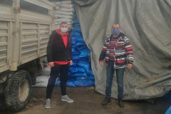 Yüzlerce çuval kömür ihtiyaç sahiplerine ulaştı